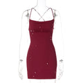 Sequined Teardrop-embellished Bodycon Dress