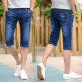 Cropped Denim Shorts Men's Youth Ultra-thin