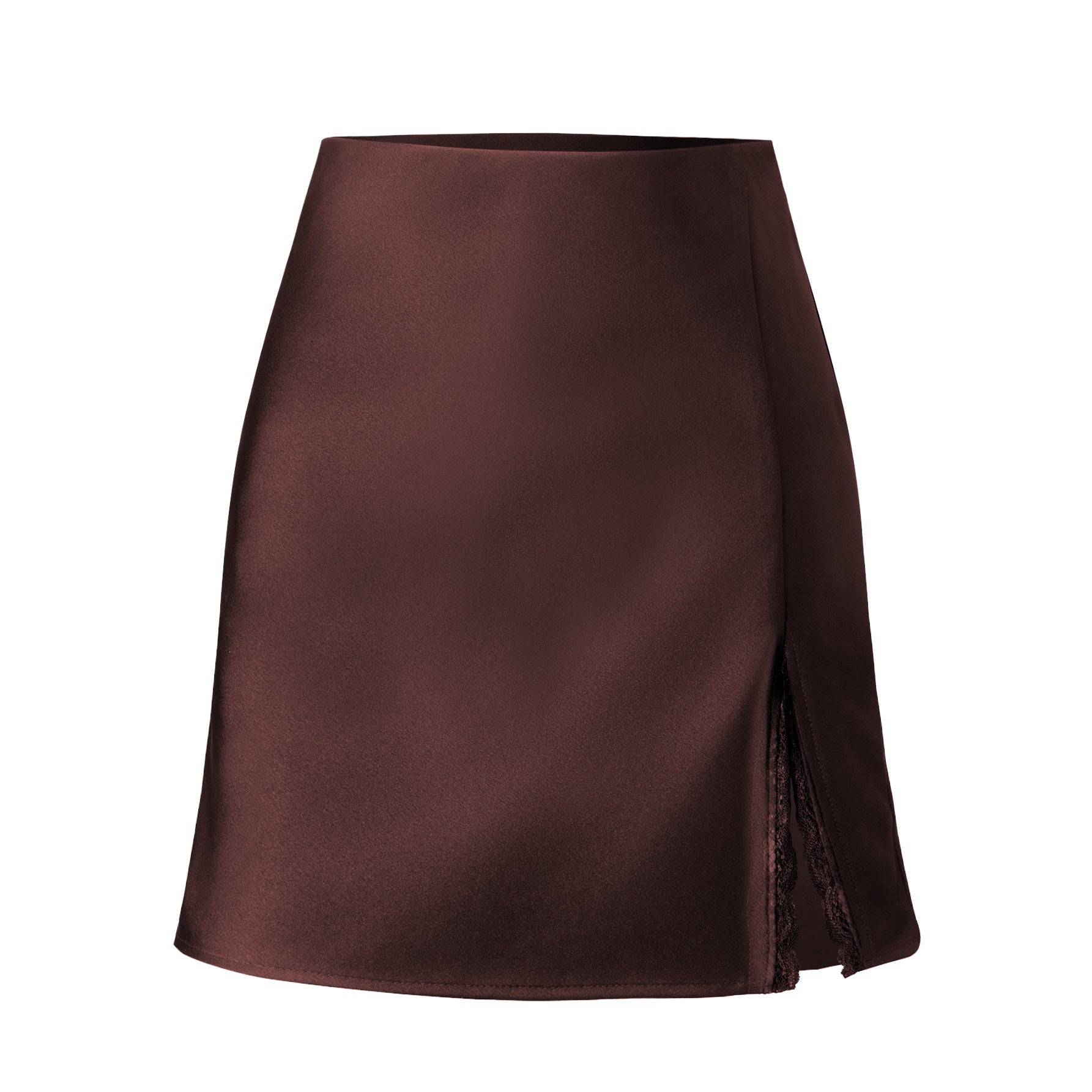 Lace Split High-waist Elastic Skirt Sexy Figure-hugging