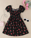 New Summer Womens Fashionable Printed V Neck Dress