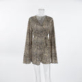 Knitted Long-sleeve Pajama Robe With Tie Closure Loose And Comfortable Loungewear