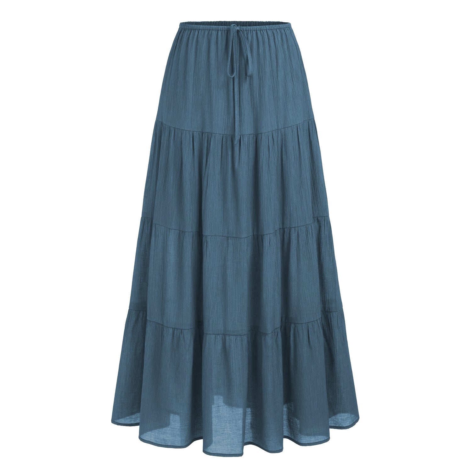 High-waisted Elastic-waist  Skirt