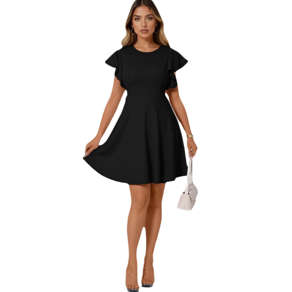 Summer Crew-neck Short Mini Skirt