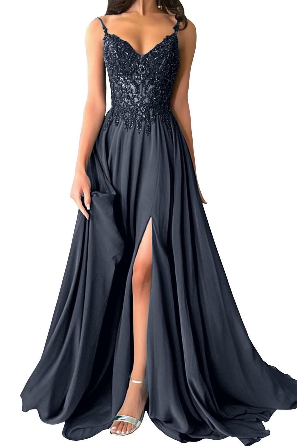 Strapless Vneck Evening Gown European And American Style