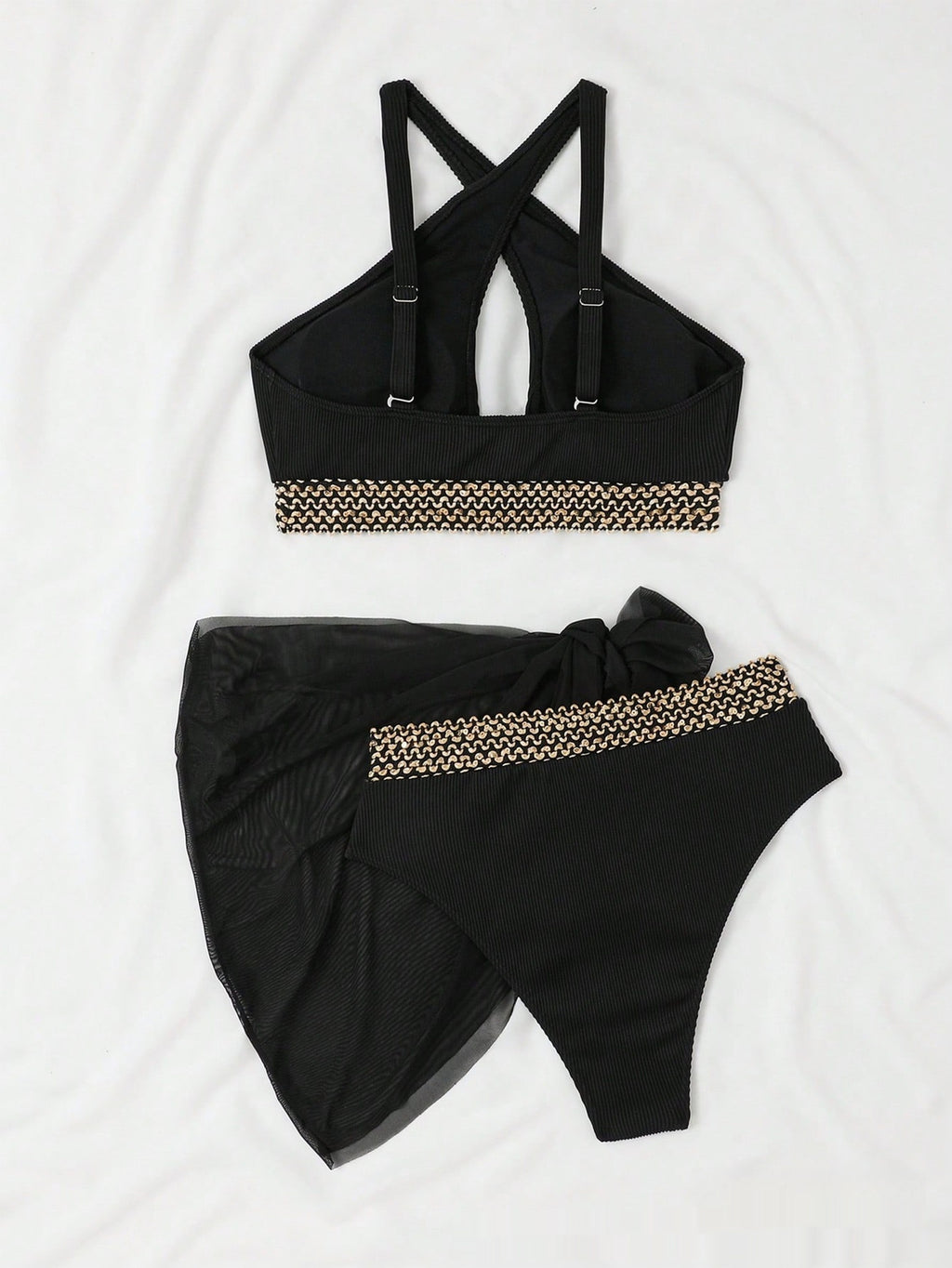 Sexy Three-Piece Bikini Womens Swimsuit