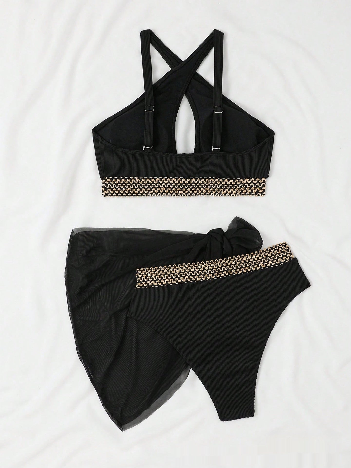 Sexy Three-Piece Bikini Womens Swimsuit