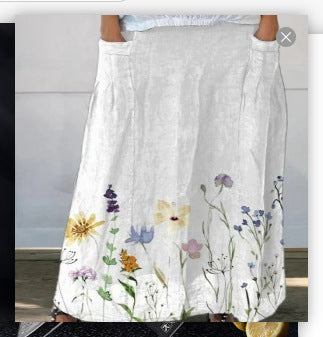 Casual Retro Floral Print Holiday Sundress