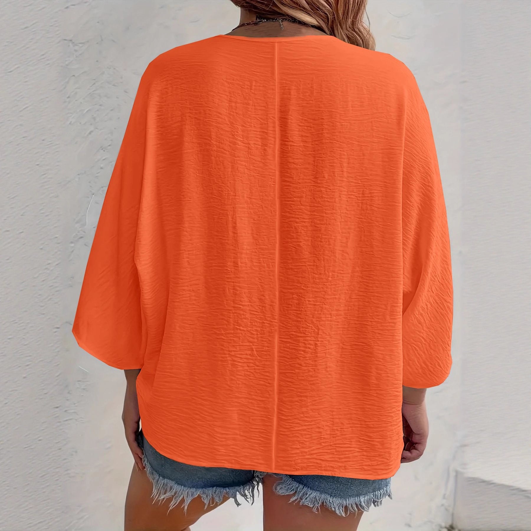 Ladies' Fashion Solid Color Button Cardigan Long Sleeve