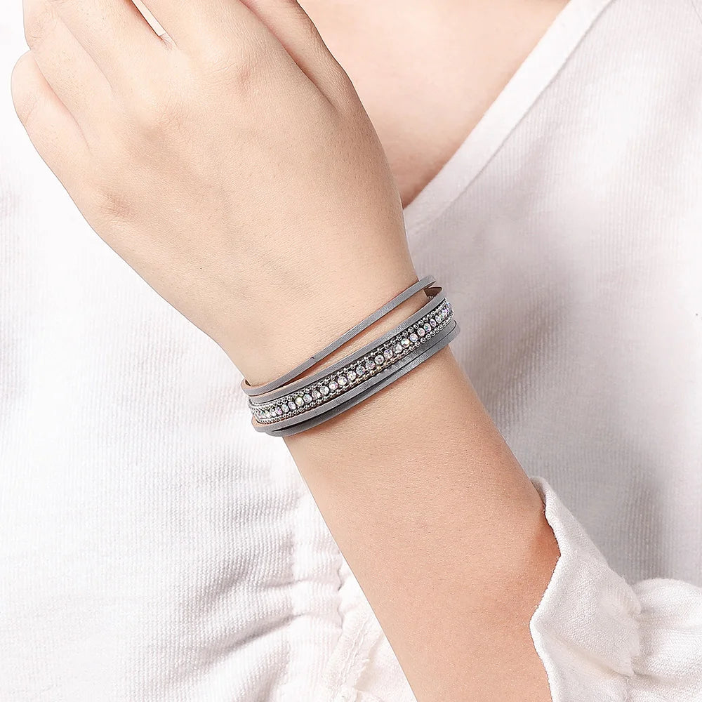 Genuine Leather Wrap Bracelet