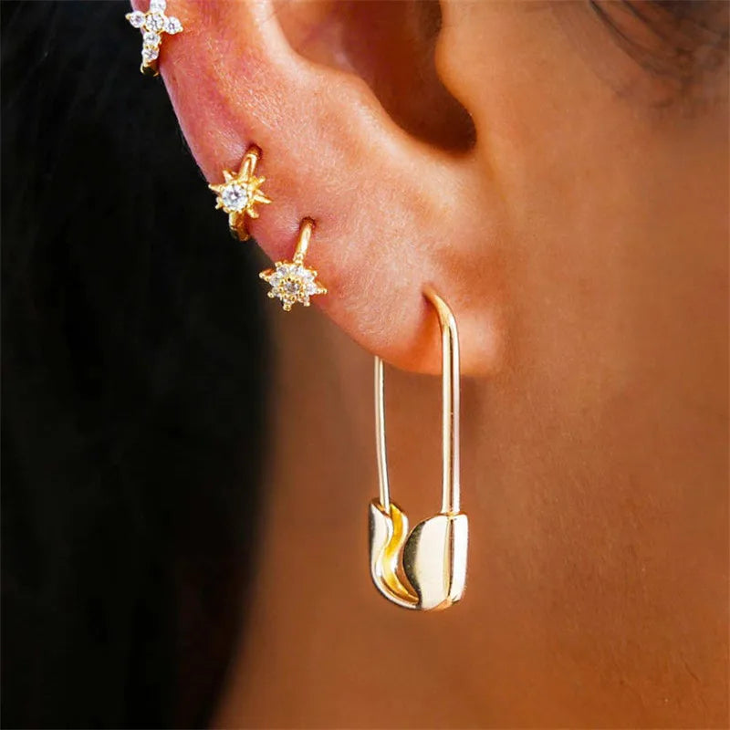 Paper Clip Pin Earrings