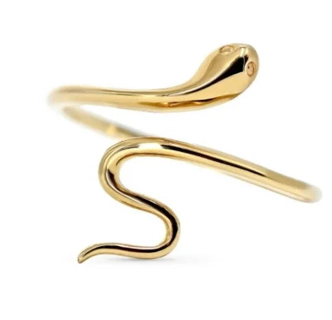 18K Gold Plated Snake Ring