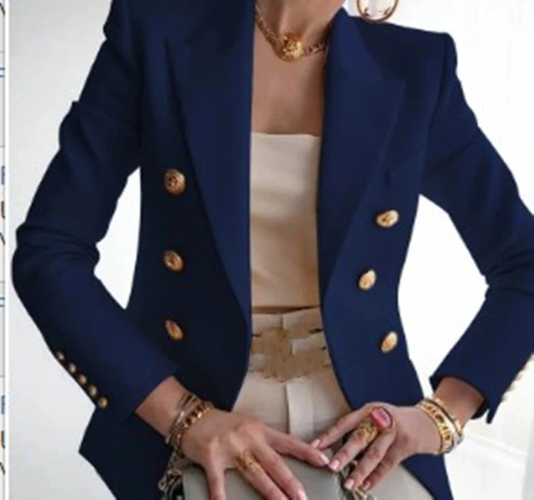 Elegant Solid Blazer