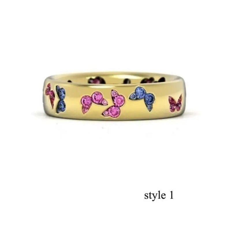 Colorful Butterfly Ring