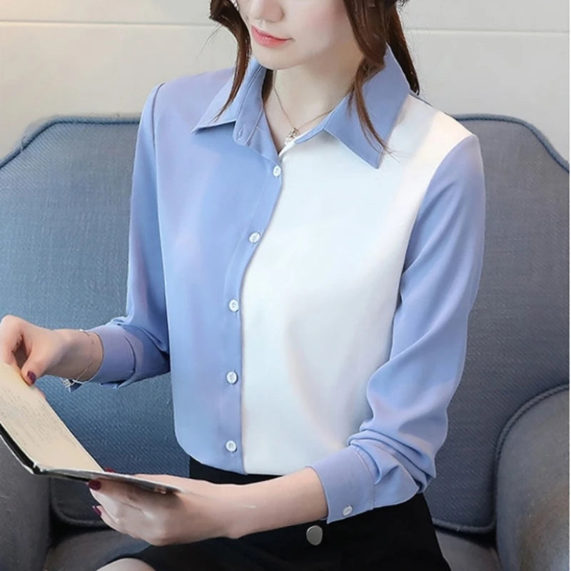 Solid Color Blouse