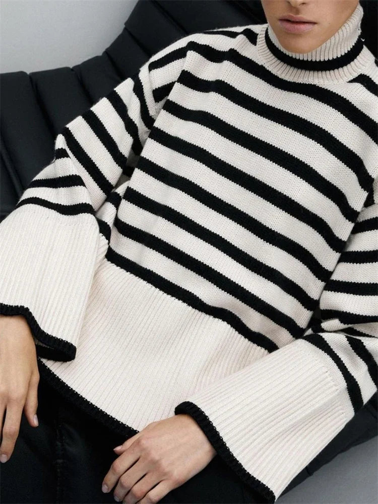 Striped Print Sweater