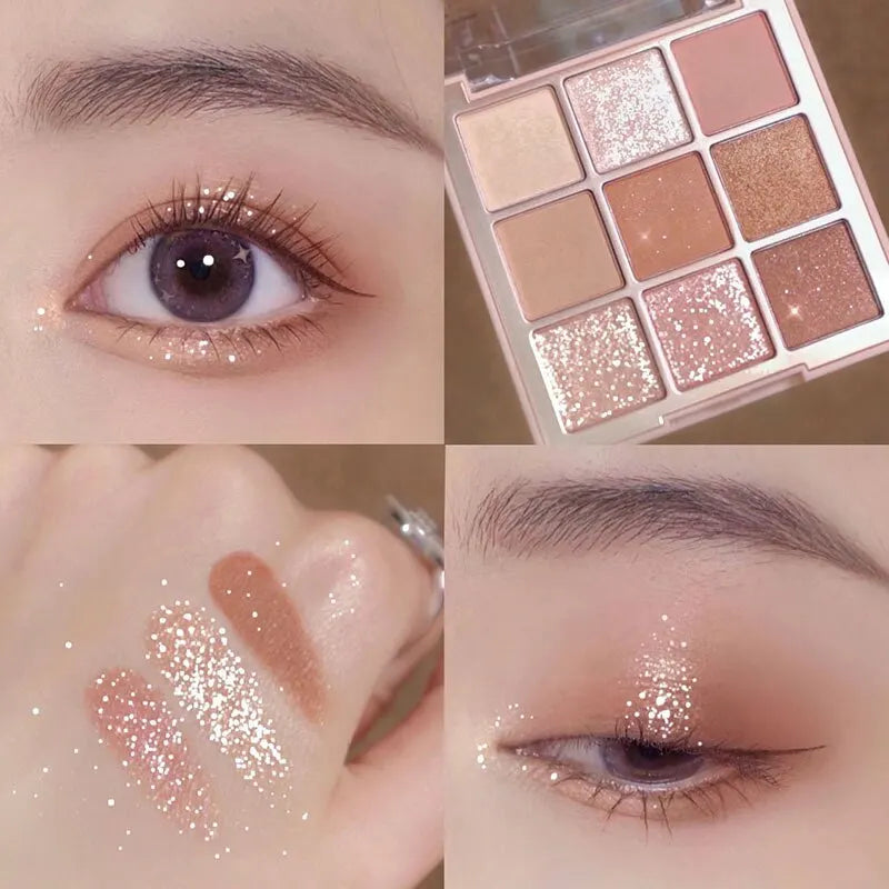 9 Colors Sakura Christmas Eyeshadow Palette