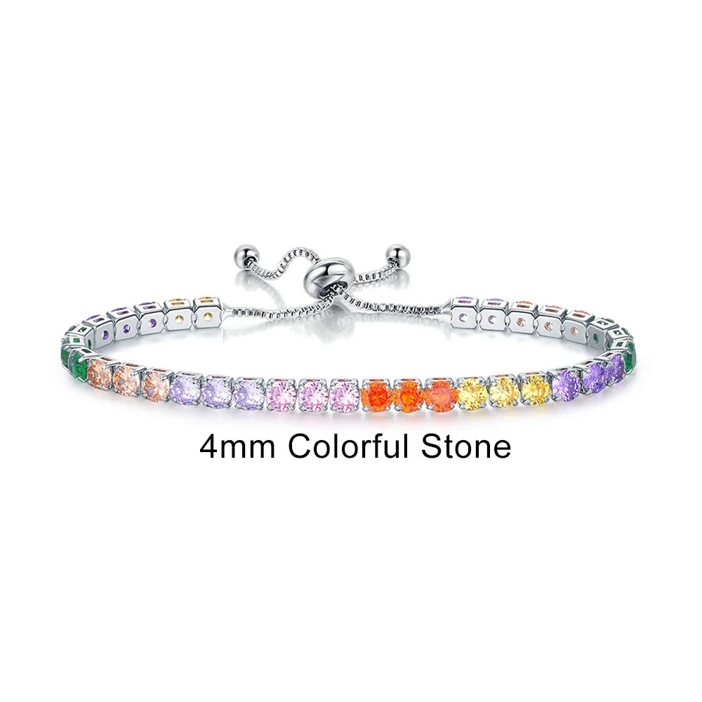 Adjustable Multicolor Charm Bracelet