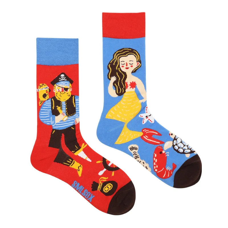 Cool Jacquard Cartoon Socks