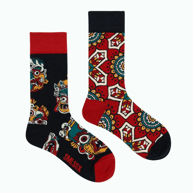 Cool Jacquard Cartoon Socks