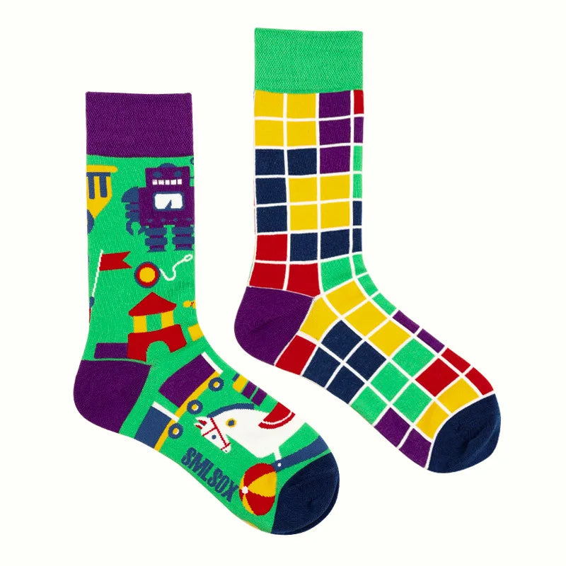 Cool Jacquard Cartoon Socks