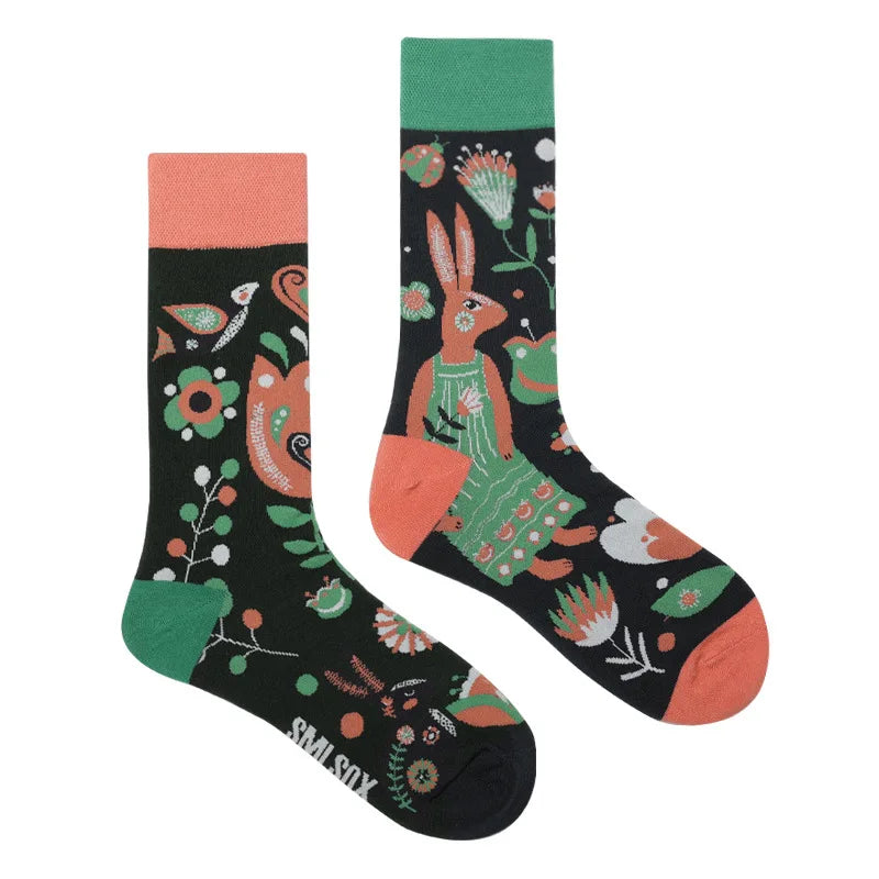 Cool Jacquard Cartoon Socks