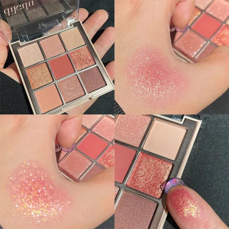 9 Colors Sakura Christmas Eyeshadow Palette