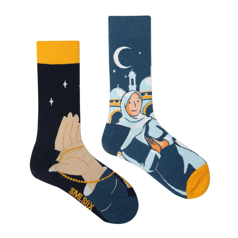 Cool Jacquard Cartoon Socks