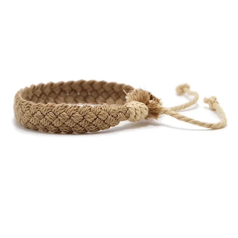 Handmade Vintage Cotton Rope  Bracelet