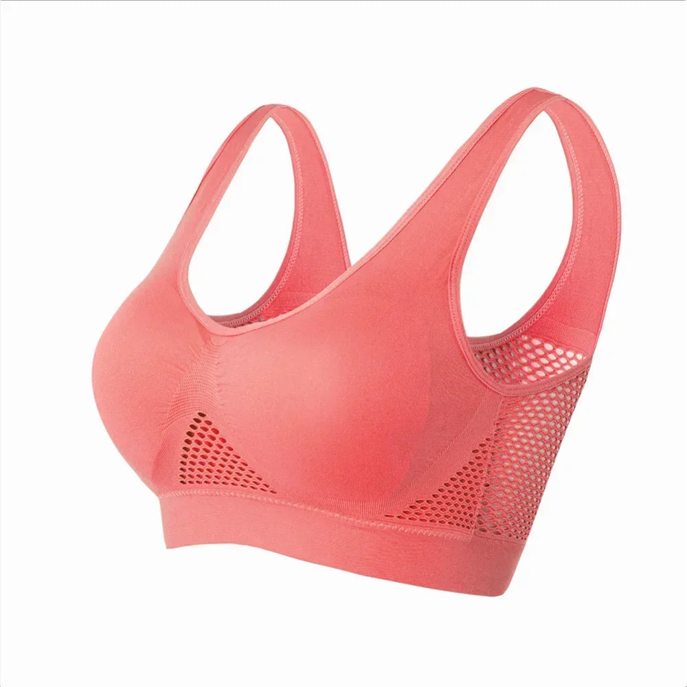 Seamless Mesh Sports Bra