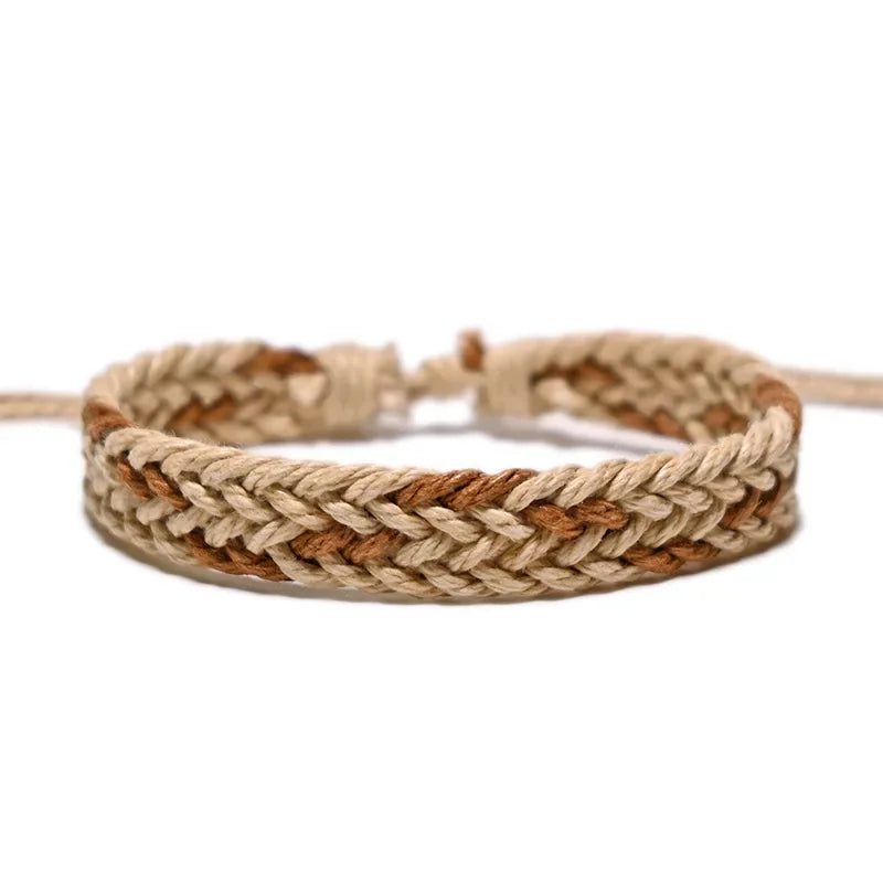 Handmade Vintage Cotton Rope  Bracelet