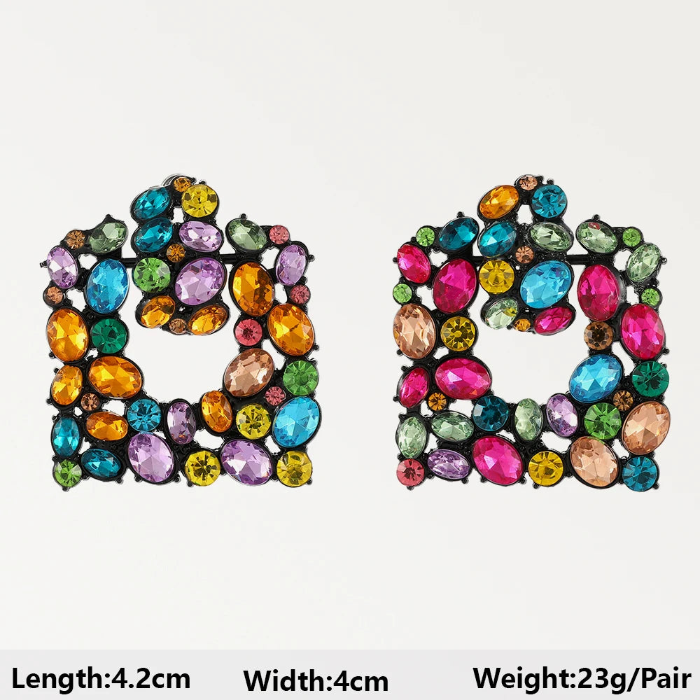 Summer Beach Beads Crystal Earrings