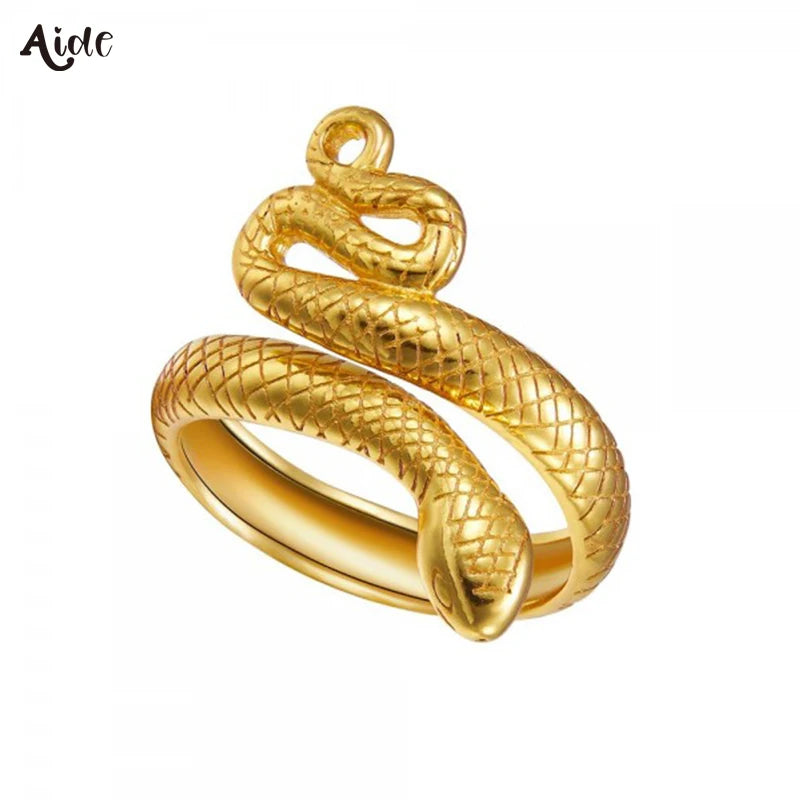 18K Gold Plated Snake Ring