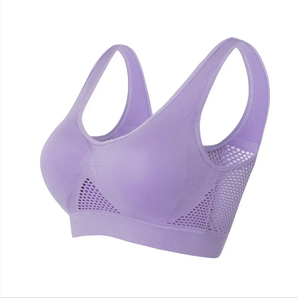 Seamless Mesh Sports Bra