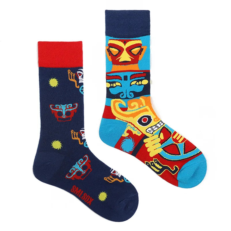 Cool Jacquard Cartoon Socks