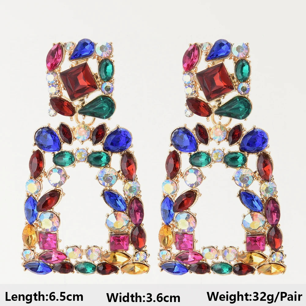 Summer Beach Beads Crystal Earrings