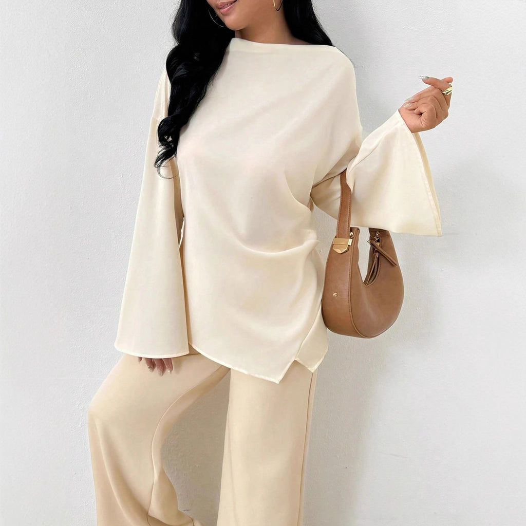 Women's Long Sleeve Irregular Hem Top