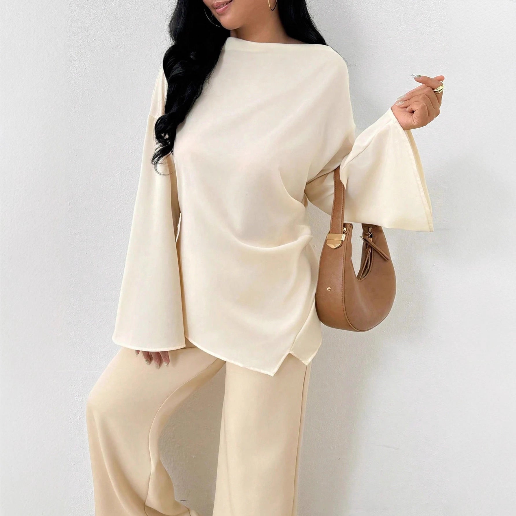 Women's Long Sleeve Irregular Hem Top