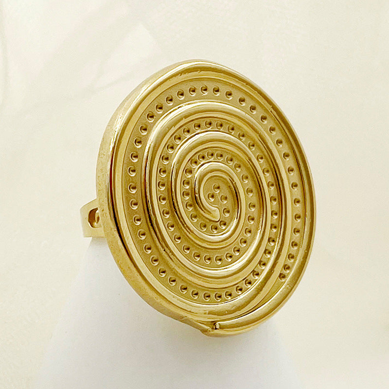 Metal Stainless Steel Electroplated Rings With Various Patterns