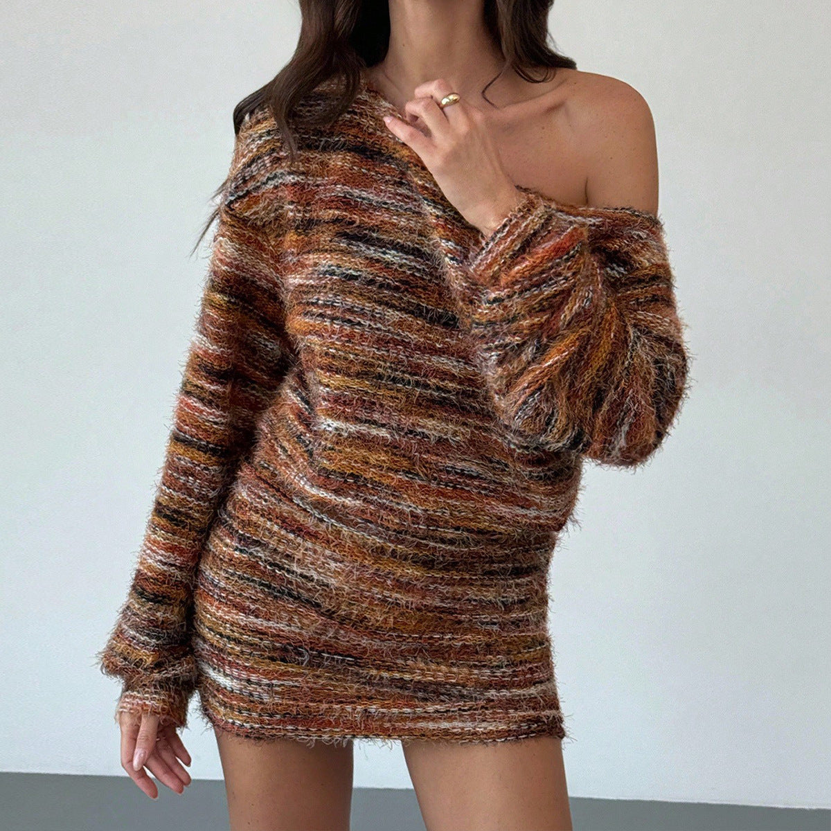 Long-Sleeve Dress In European And American Style
