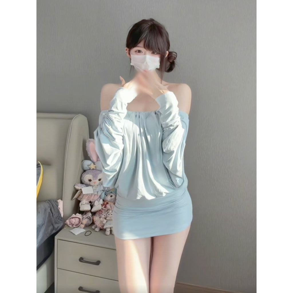 Womens Backless Waist-cinching Figure-hugging Dress