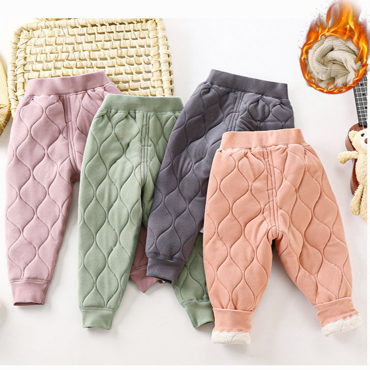 Cotton Padded Thickened Cotton Pants Girls Leggings Students Crawler Wholesale