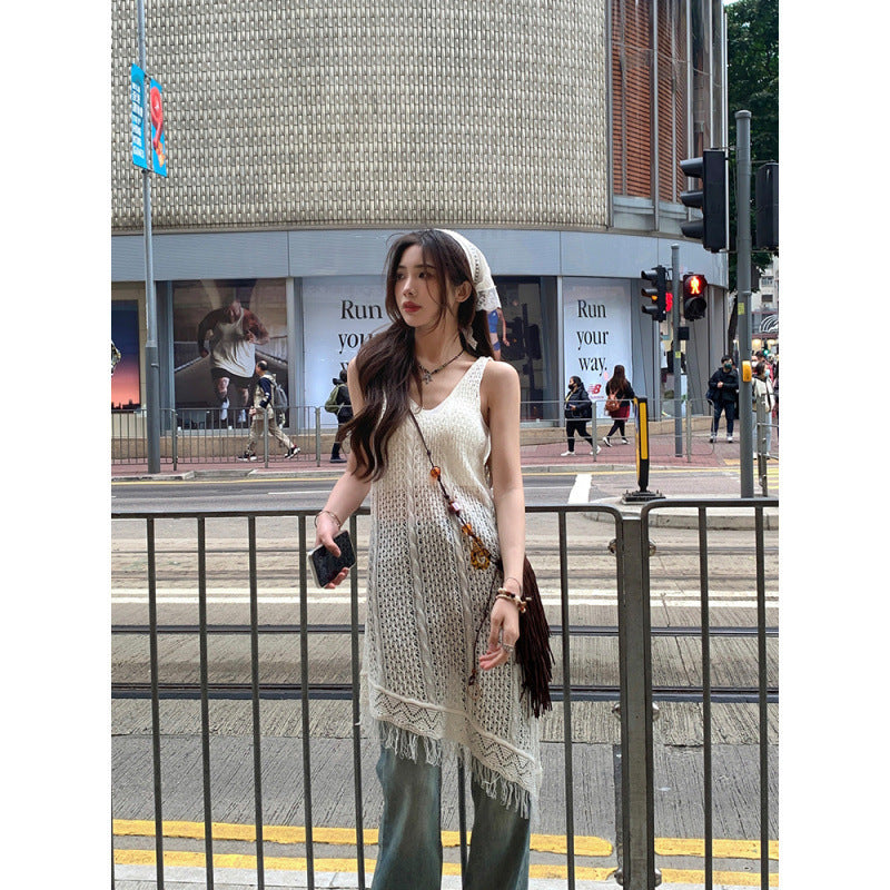 New Stylish Tassel-strapped Dress For Women