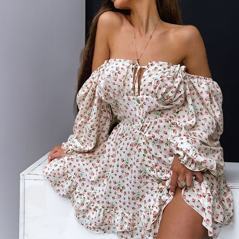 Printed Resort Dress With A Tie-Waist Design