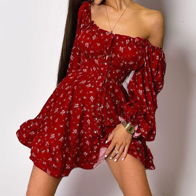 Printed Resort Dress With A Tie-Waist Design