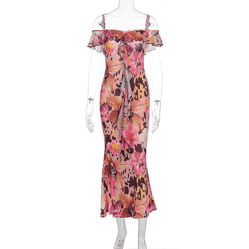 Mid-waist Fashionable Printed Dress For Women