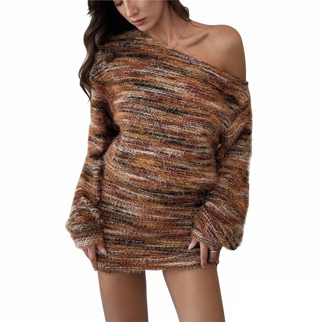 Long-Sleeve Dress In European And American Style