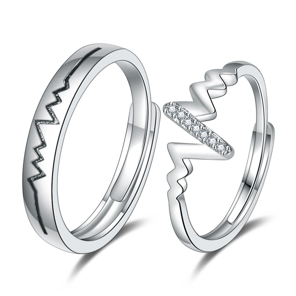 Ladies Fashion Japanese And Korean Style Couple Rings