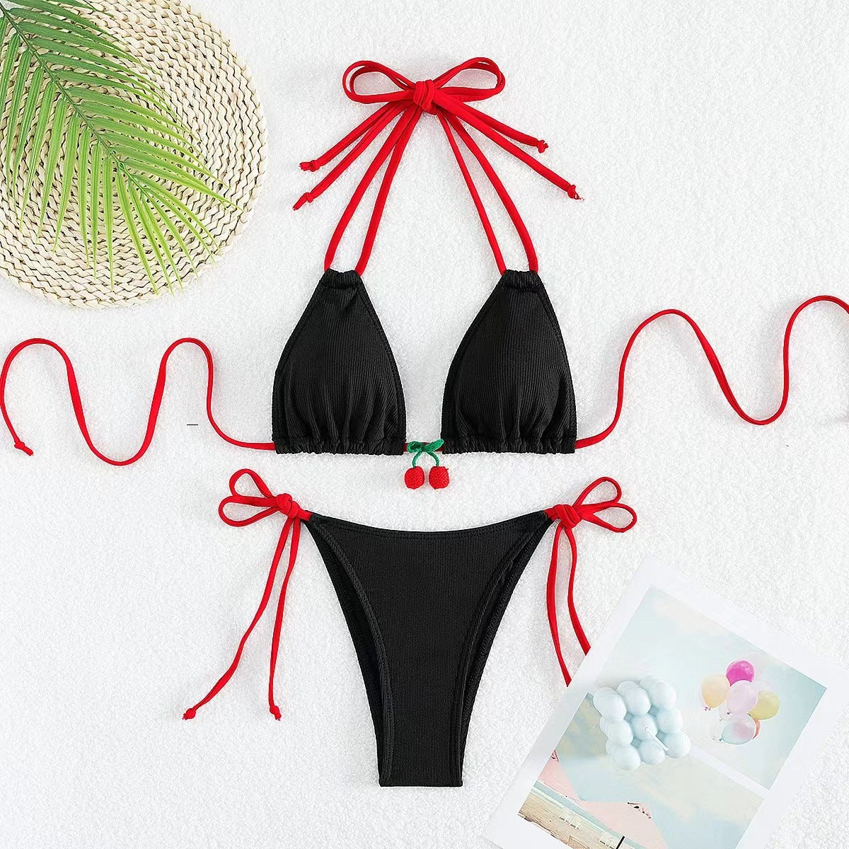 New Style Swimsuit Womens Sexy Little Cherry Bikini Beach Vacation Two-Piece Swimwear For Women