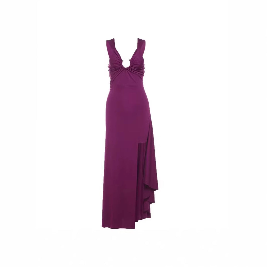 Sexy Purple Strap Bodycon Sheath Dress