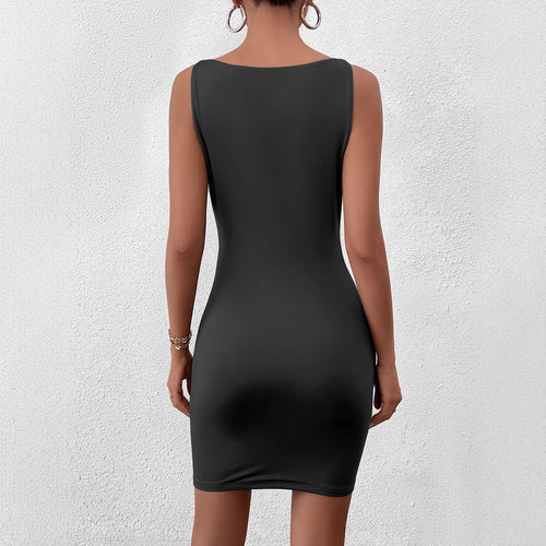 Elegant Figure-flattering Slimming Versatile Sheath Mini Dress